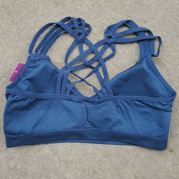 RELISTED Anemone strap bralette teal navy one size - Picture 6 of 6